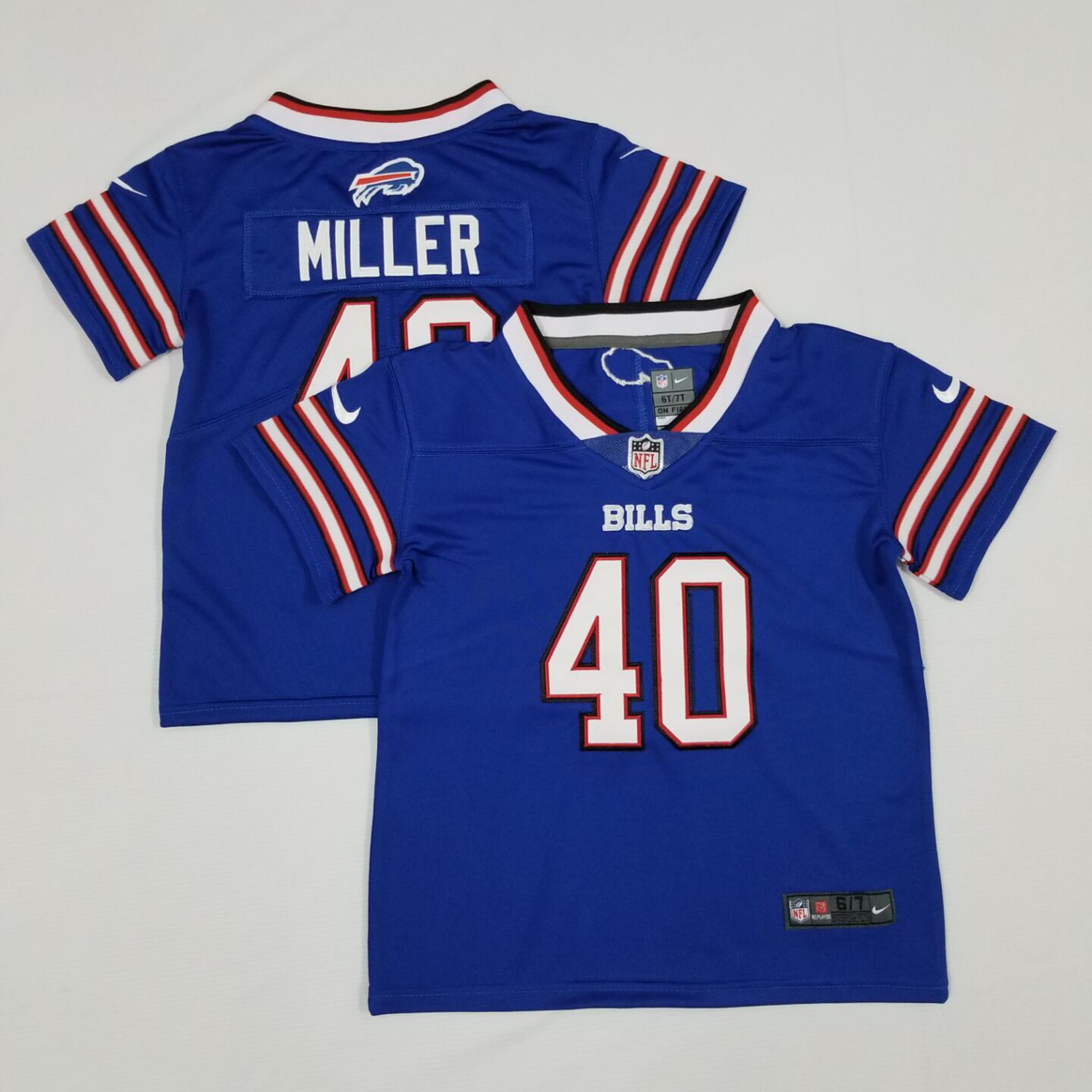 Toddler Nike Buffalo Bills #40 Von Miller Royal Blue Team Color Stitched NFL Vapor Untouchable Limited Jersey